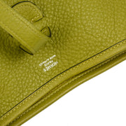 Hermes 2007 Anis Green Taurillon Clemence Evelyne 2 PM Shoulder Bag