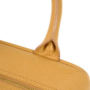 Chanel 2004-2005 Beige Caviar Bowling Bag 27