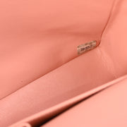 Chanel 1991-1994 Pink Lambskin Medium Classic Double Flap Shoulder Bag