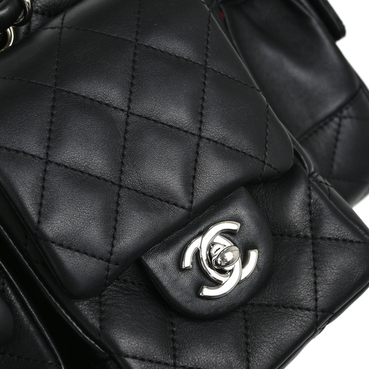 Chanel 2005-2006 Black Calfskin Cambon Ligne Reporter Bag