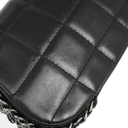 Chanel Black Lambskin Choco Bar Shoulder Bag