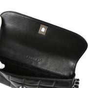 Chanel Black Lambskin Choco Bar Shoulder Bag