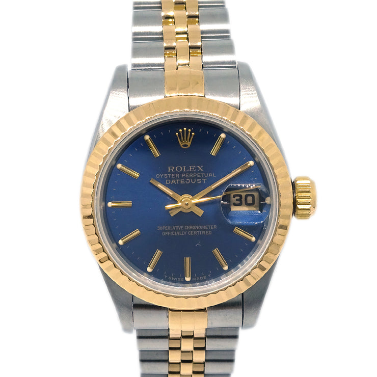 Rolex Oyster Perpetual Datejust 26mm Ref.69173 Watch 18KYG SS