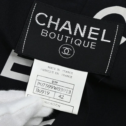Chanel 1997 Single Breasted Jacket Black #42