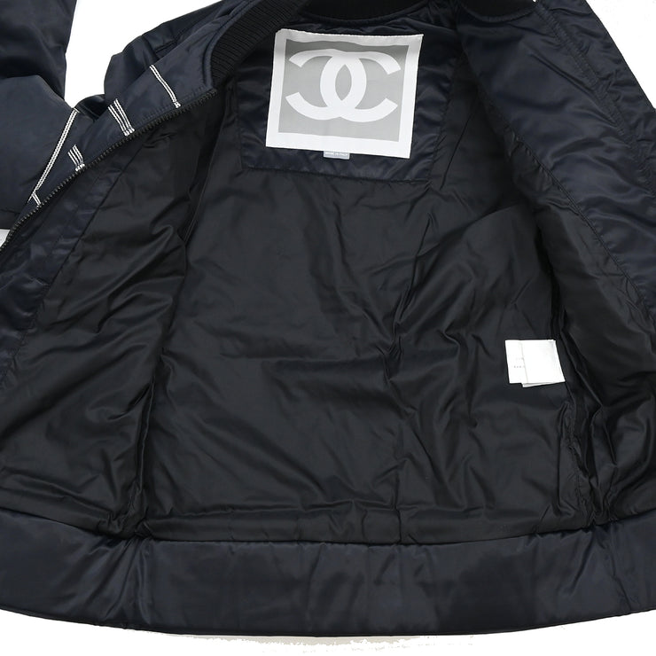 Chanel 2006 Sports Line Zip Up Jacket Black #36