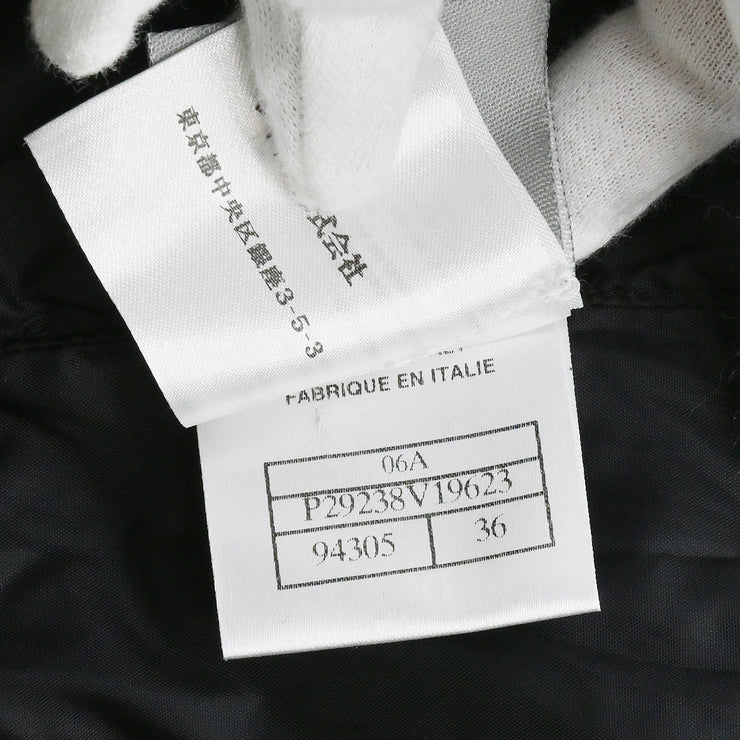 Chanel 2006 Sports Line Zip Up Jacket Black #36