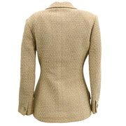 Chanel 1998 Single Breasted Jacket Beige #38