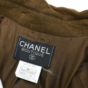 Chanel 1996 Double Breasted Jacket Brown #38