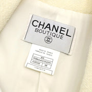 Chanel 1997 Double Breasted Jacket White #38