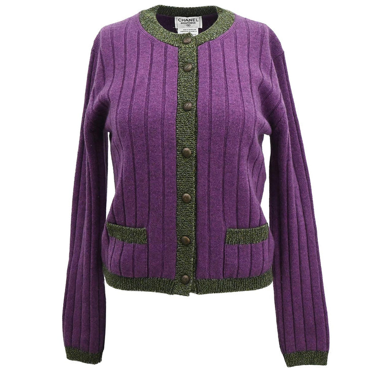 Chanel 1997 Cardigan Purple #38