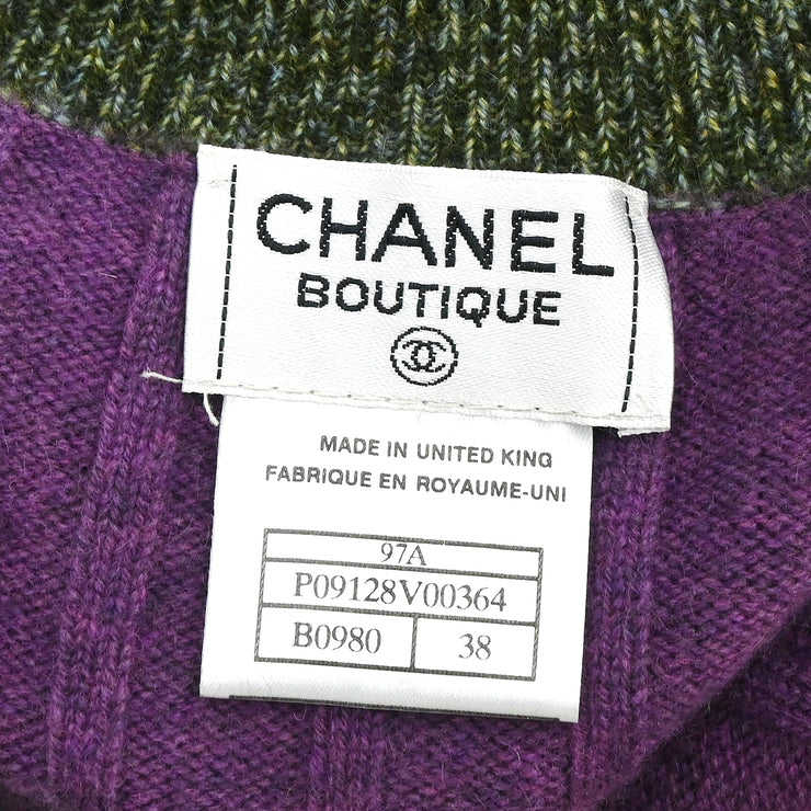 Chanel 1997 Cardigan Purple #38