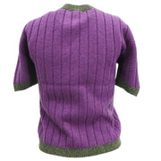 Chanel 1997 Short Sleeve Sweater Purple #38