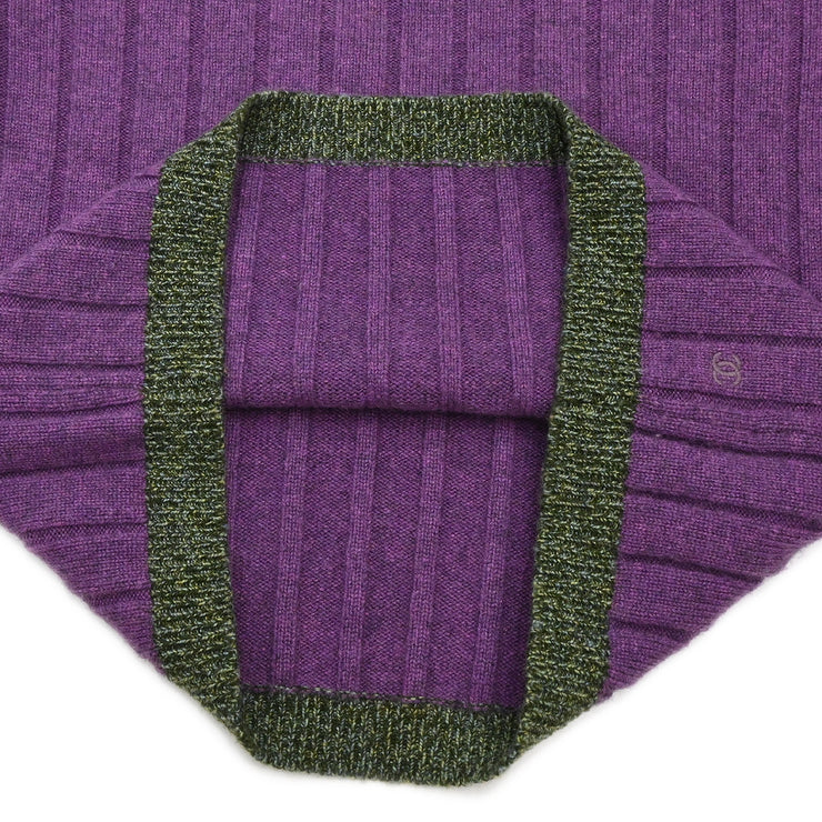 Chanel 1997 Short Sleeve Sweater Purple #38