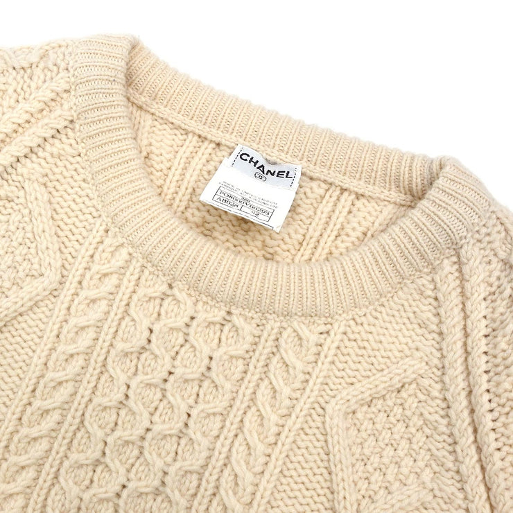 Chanel 1996 Fisherman Sweater White #42