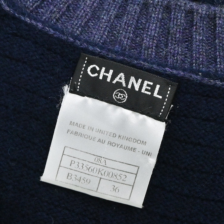 Chanel 2008 Cardigan Navy #36