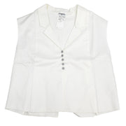 Chanel 1999 Vest Jacket White #40