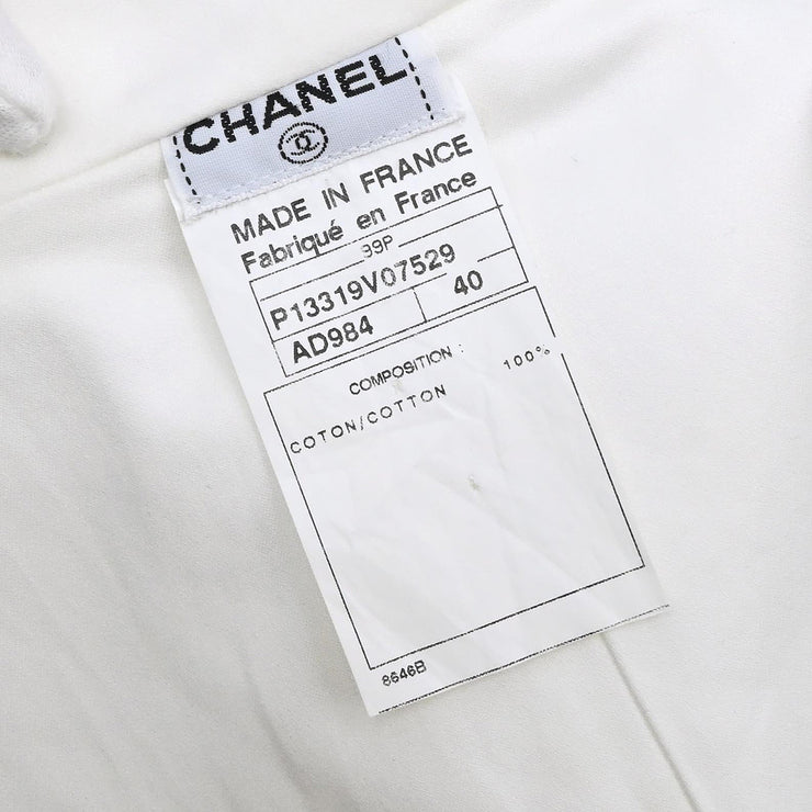 Chanel 1999 Vest Jacket White #40