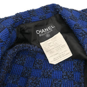 Chanel 1994 Ensemble Jacket Top Blue #40