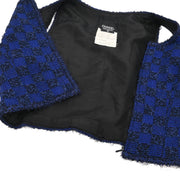 Chanel 1994 Ensemble Jacket Top Blue #40