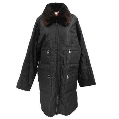 Chanel 1997 Zip Up Coat Black #38