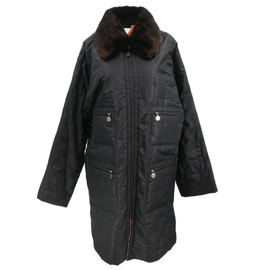 Chanel 1997 Zip Up Coat Black #38