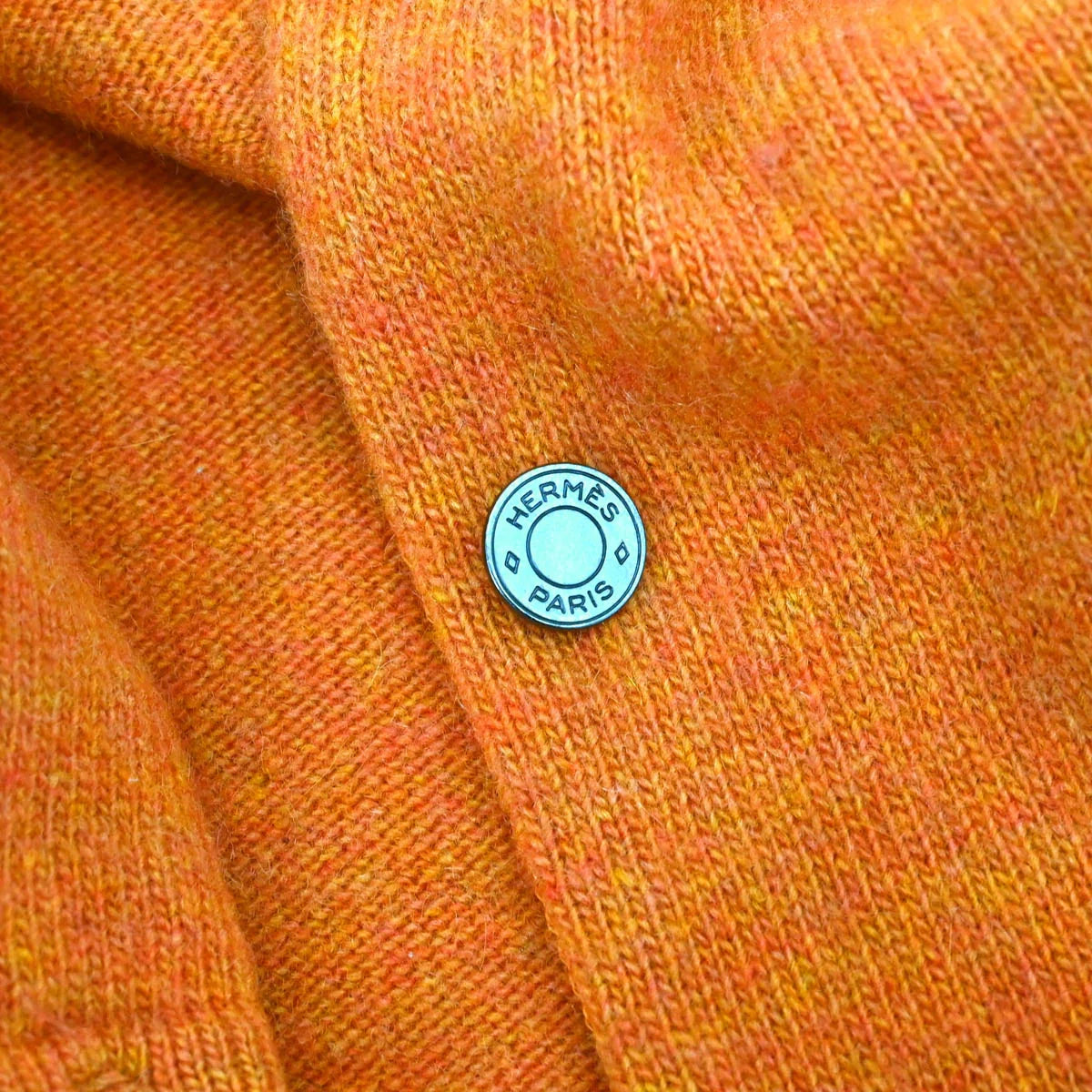 Hermes Ensemble Cardigan Top Orange #MEDIUM