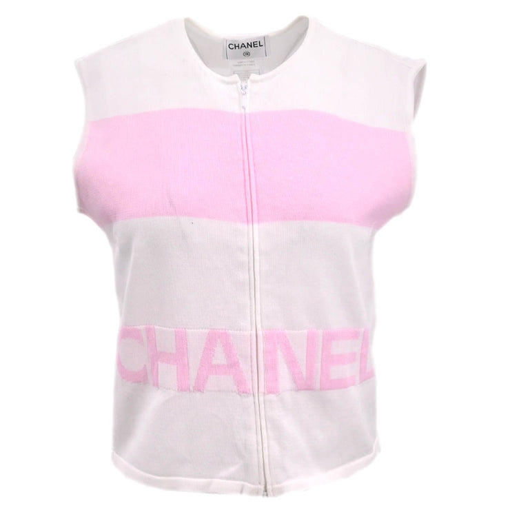 Chanel 2000 Sleeveless Top White #42