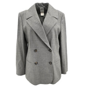 Celine Double Breasted Jacket Gray #44