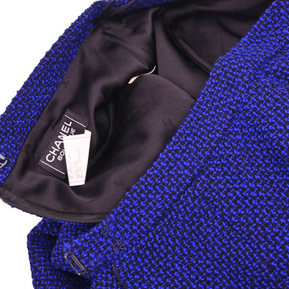 Chanel 1995 Skirt Suit Jacket Navy #40