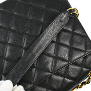 Chanel Black Caviar Chain Shoulder Bag