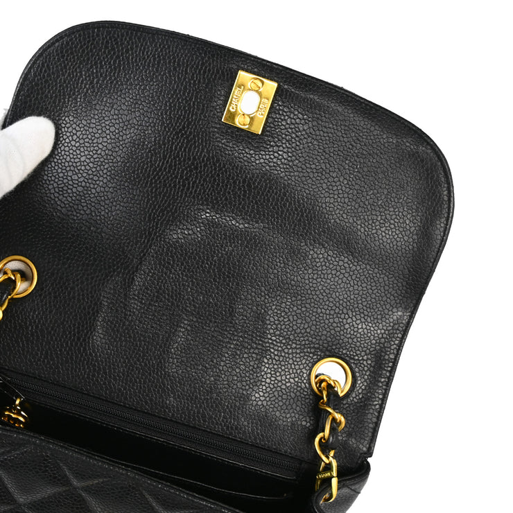 Chanel Black Caviar Chain Shoulder Bag