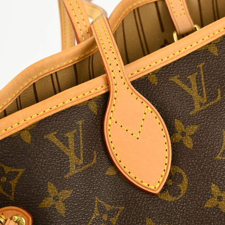 Louis Vuitton Monogram Neverfull MM Shoulder Tote Bag M40156