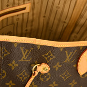 Louis Vuitton 2008 Monogram Neverfull MM Shoulder Tote Bag M40156