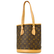 Louis Vuitton Monogram Bucket PM Tote Handbag M42238