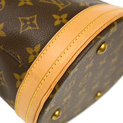 Louis Vuitton Monogram Bucket PM Tote Handbag M42238