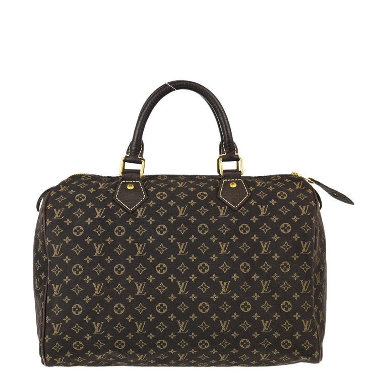 Louis Vuitton 2006 Brown Monogram Mini Lin Speedy 30 Handbag M95224