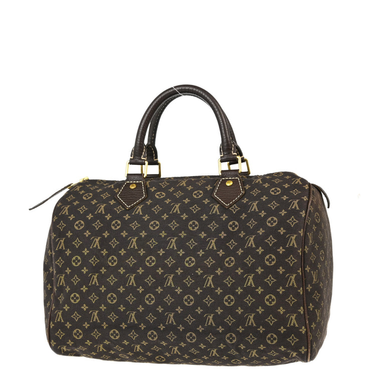 Louis Vuitton 2006 Brown Monogram Mini Lin Speedy 30 Handbag M95224