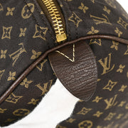 Louis Vuitton Brown Monogram Mini Lin Speedy 30 Handbag M95224