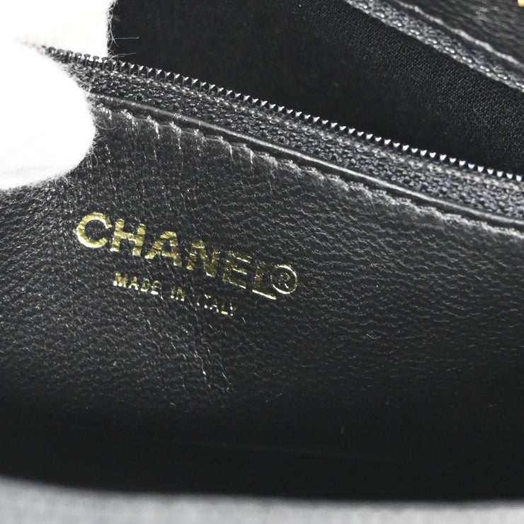 Chanel Black Caviar Medallion Tote Handbag