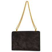 Hermes 1979 Brown Suede Alcazar Shoulder Bag