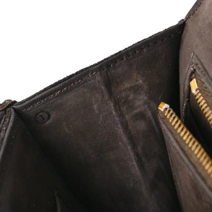 Hermes 1979 Brown Suede Alcazar Shoulder Bag