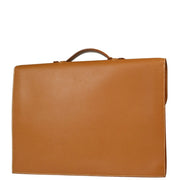 Hermes Gold Courchevel Sac a Depeches 41 Briefcase