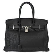 Hermes Black Togo Birkin 30 Handbag