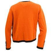 Chanel 1996 Ensemble Cardigan Top Orange #44