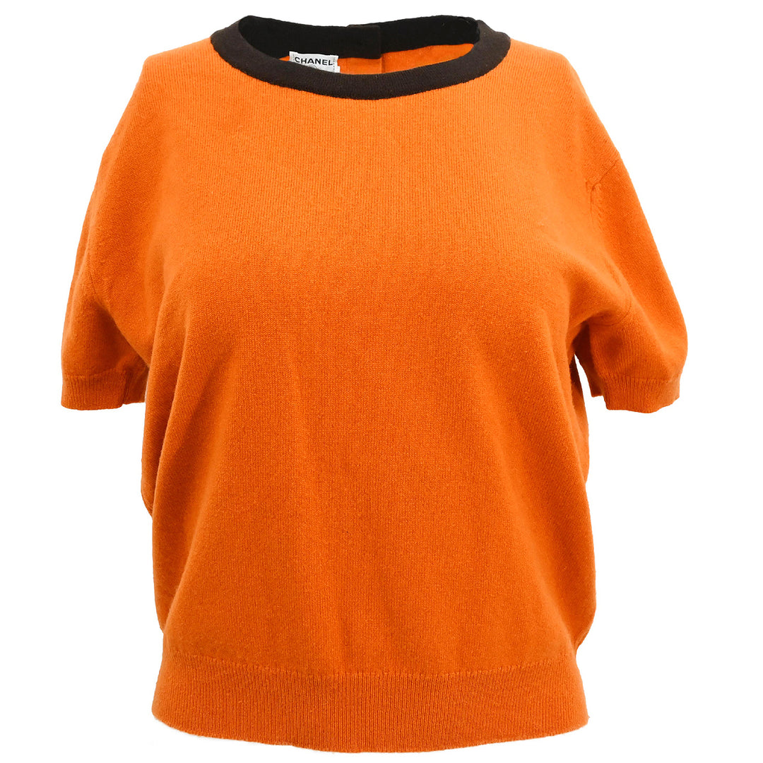 Chanel 1996 Ensemble Cardigan Top Orange #44 – AMORE Vintage Chanel 1996 Ensemble Cardigan Top Orange #44 – AMORE Vintage