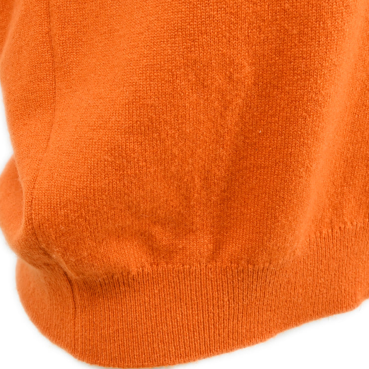 Chanel 1996 Ensemble Cardigan Top Orange #44