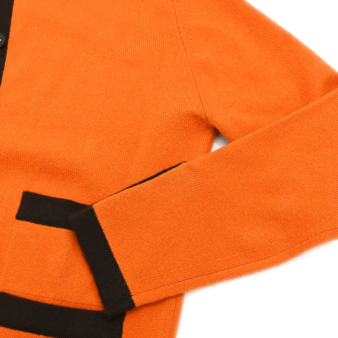 Chanel 1996 Ensemble Cardigan Top Orange #44 – AMORE Vintage Chanel 1996 Ensemble Cardigan Top Orange #44 – AMORE Vintage