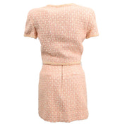 Chanel 1995 Setup Suit Jacket Skirt Pink #36