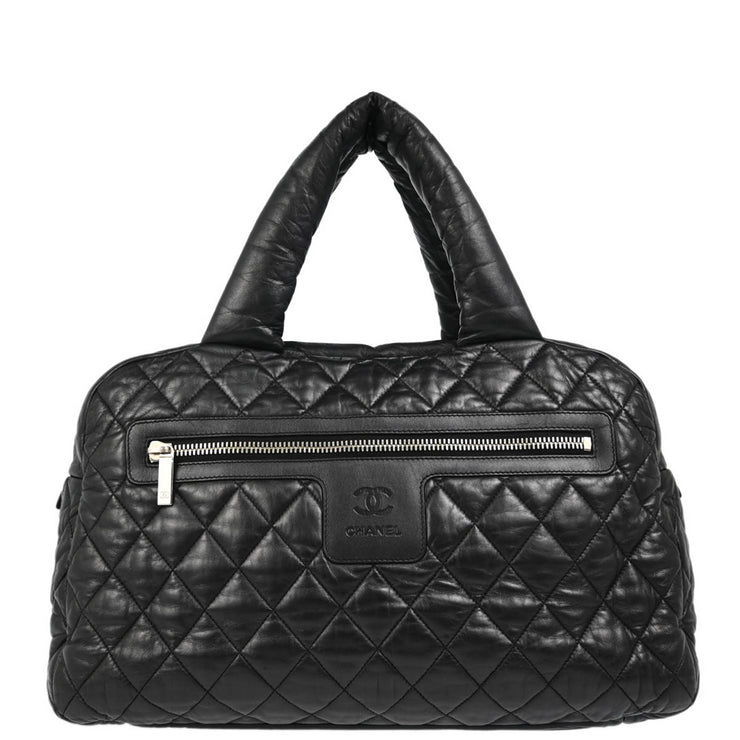 Chanel Black Nylon Coco Cocoon Handbag