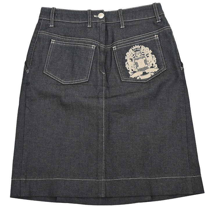 Celine Denim Skirt Gray #36